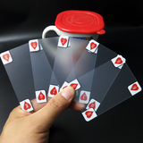 创意塑料扑克牌 透明水晶扑克 防水德州磨砂扑克牌批发收藏