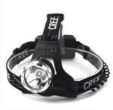 【套装】进口CREE T6头灯 三档远射防水LED充电打猎钓鱼强光头灯
