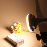 暖光LED柔光灯泡摄影迷你小型简易拍摄台影棚拍照灯补光设备器材