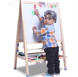 可升降儿童画板实木画架套装双面磁性小黑板支架式家用画画写字板