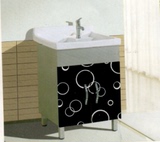 阳台洗衣柜 陶瓷带搓衣板洗衣槽洗衣池 落地浴室柜洗衣盆