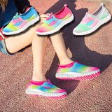 甜美粉色透气网鞋女时尚超舒适网布鞋网面跑步鞋外贸休闲运动鞋