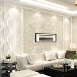 3D立体经典欧式客厅卧室ab面高档鹿皮绒壁纸沙发电视床头背景墙纸
