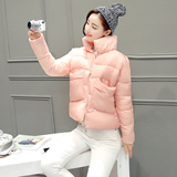 2016冬装韩版面包服羽绒棉服女短款外套女时尚立领棉衣加厚棉袄
