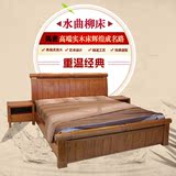 特价水曲柳床1.8米1.5米松木床全实木床双人气压高箱储物床厚重款