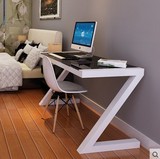 简约现代电脑桌台式家用办公桌钢化玻璃学习桌创意书桌卧室写字台