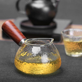 台湾eilong锤目纹玻璃茶海功夫茶具配件加厚玻璃宜龙公道杯两款