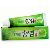 韩国进口正品 爱茉莉 松盐美白牙膏 杀菌/去口臭 松叶提取物 牙膏