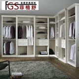 整体衣帽间定制衣柜卧室实木欧式衣橱定做全屋家具开放式设计上海