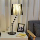 时尚高档LED遥控台灯客厅卧室书房阅读灯高度可调亮度色温暖白光