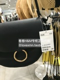 专柜正品代购H&M HM 折扣女包金属圆扣仿皮翻盖单肩斜挎小包