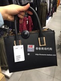 专柜代购H&M HM 折扣女包十字纹女士手拎斜挎包小包杀手包