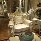 欧式真皮沙发123组合客厅头层牛皮沙发实木雕花法式奢华沙发定制