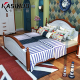 卡思诺地中海床美式乡村风格床欧式床1.8 1.5米实木床韩式双人床