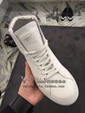 巴黎奢品会正品代购--Givenchy/纪梵希2016男款白色细带高帮鞋