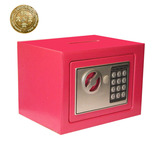 钱柜17ET保险箱投币式小型保管箱家用商用保险柜零钱储存箱