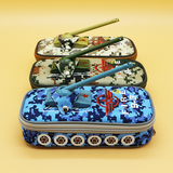 多色迷彩笔袋坦克韩国创意大容量简约文具袋男生小学生铅笔盒包邮