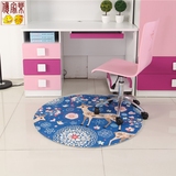 三D印花圆形卡通地毯儿童卧室满铺客厅茶几家用床边电脑椅垫地毯