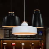 北欧餐厅吊灯吧台饭厅灯具简约设计师风格创意个性日式黑白色单头