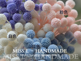 【Miss L】CA15 黄金球永生花保鲜花 DIY饰品配件玻璃罩填充物