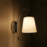 简约现代玻璃灯罩LED壁灯温馨舒适床头柜壁灯时尚创意走廊厨房灯