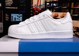 意大利代购adidas superstar阿迪达斯三叶草贝壳头小白鞋白色