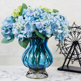 创意客厅家居用品玻璃花瓶摆件现代插花地中海风格装饰品摆件房间