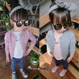 2016春秋季女童装婴儿宝宝0-1-2-3岁半针织薄款开衫线衣外套韩国
