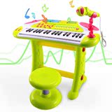 大号儿童电子琴钢琴音乐带麦克风早教学习玩具3-6-8岁