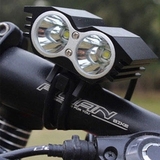 X2自行车灯t6L2强光夜骑单车灯USB充电山地车灯头灯骑行装备配件