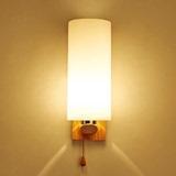 现代简约创意壁灯过道床头走廊木艺实木LED节能壁灯酒店茶楼壁灯
