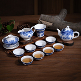 青花瓷功夫茶具套装特价 家用茶杯茶壶整套茶具 品茗杯盖碗包邮