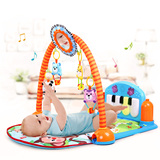 婴儿健身架带音乐早教多功能 健身器脚踏钢琴宝宝玩具3个月游戏垫