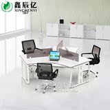 北京办公家具3人6人办公桌组合工位卡座职员桌椅公司办公桌时尚