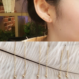 韩国正品14K金耳环代购黄金耳饰金豆豆耳线金珠黄金耳环耳钉
