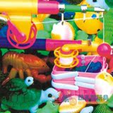 动物钓鱼积木 幼儿园仿真过家家磁性钓鱼105件益智儿童早教玩具