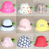 婴儿遮阳帽6-12个月夏女童蕾丝公主盆帽春秋渔夫纯棉宝宝太阳帽子
