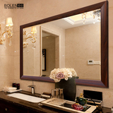 BOLEN镜子壁挂 浴室镜中式卫生间镜子洗手间镜子化妆镜洗漱台镜子