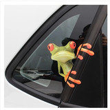 3D立体感汽车贴纸搞笑搞怪青蛙车贴壁虎避祸逼真个性拉花汽车用品