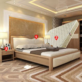 新中式床2.2米特大双人实木床1.8乘2m  2.3/2.4米加长宽现代简约