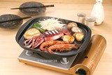 岩谷 韩式烤肉盘 野外户外卡式炉烧烤盘 圆形便携不粘锅铁板烧盘