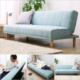 日式北欧小户型多功能沙发床 可折叠沙发床 单人布艺沙发床两用