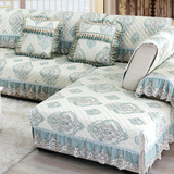 欧式亚麻沙发垫四季通用纯棉防滑客厅组合沙发套简约现代布艺坐垫