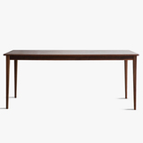 [凡屋家具/食味餐桌]原创设计 白橡木黑胡桃 全实木原木桌子书桌