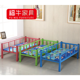 批发零卖儿童床单人床带护栏铁床男孩女孩床过渡床