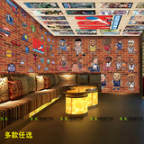 NBA队标大型壁画个性工装酒吧KTV包厢主题墙纸篮球l球星漫画壁纸