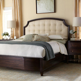 木梵森全实木床 简欧床宜家美式床双人床1.8米1.5 现代简约床