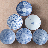 日本进口碗美浓烧米饭碗 日式和风陶瓷餐具套装有礼品盒装