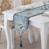 高档欧美式浮雕桌旗餐桌布 品质奢华现代简约中式茶几布床旗盖布