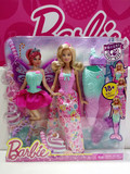 新款正品BARBIE芭比童话换装组美人鱼公主娃娃女孩礼盒玩具DHC39